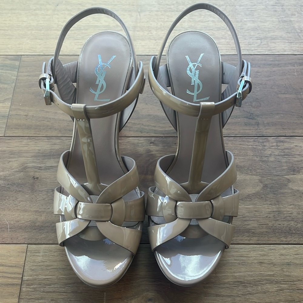 Nude YSL Tribute Co 75 Sandal